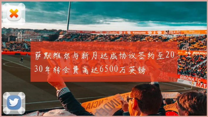 萨默维尔与新月达成协议签约至2030年转会费高达6500万英镑